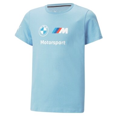BMW MOTORSPORT Puma Essential Logo mėlyna marškinėliai vaikams