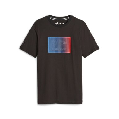 BMW MOTORSPORT Puma MMS Logo Juoda marškinėliai vyrams