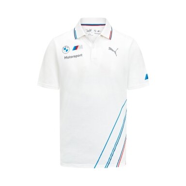 BMW MOTORSPORT Replica balti polo marškinėliai vyrams