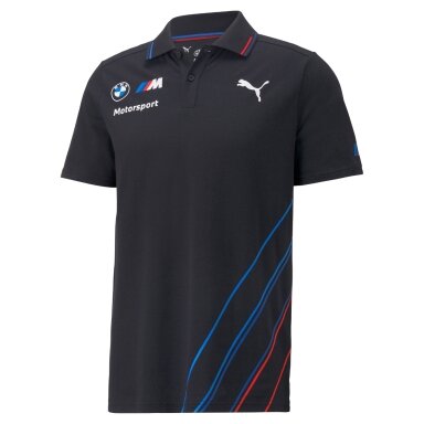 BMW MOTORSPORT Replica juodi polo marškinėliai vyrams