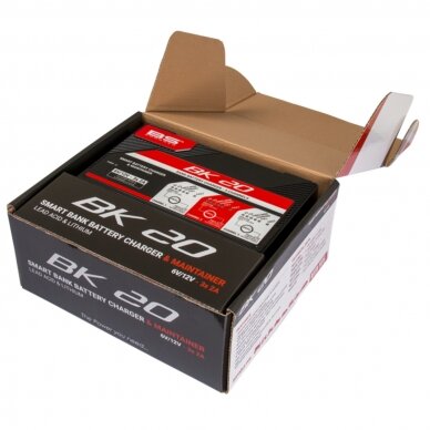 BS BATTERY BK20 įkroviklis 3 ličio/švino baterijoms 3 BS BATTERY BK20 įkroviklis 3 ličio/švino baterijoms 3