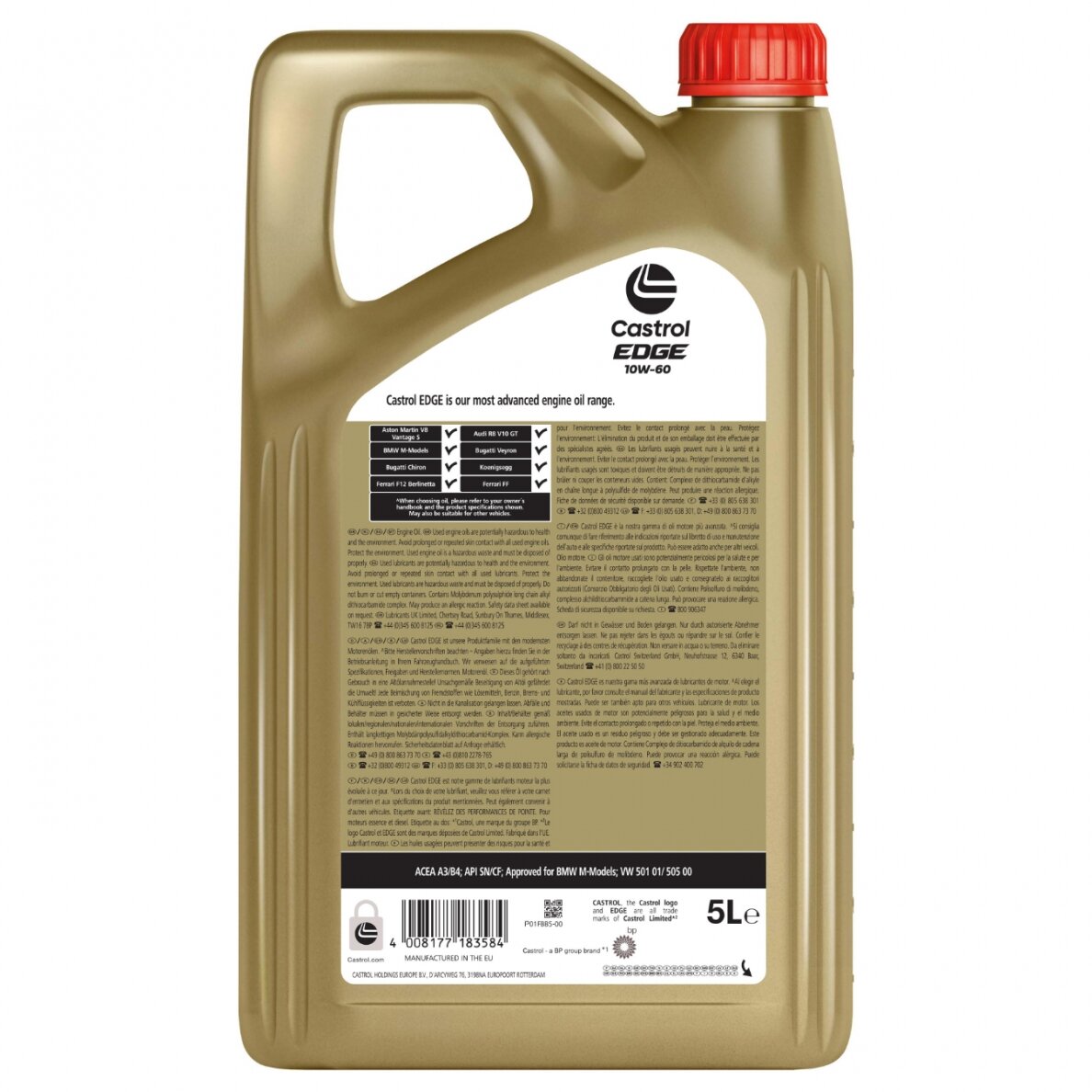 CASTROL Edge Supercar 10W60 5L variklio alyva 1