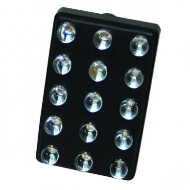 CARTEK FIA lietaus žibintas 15 LED 9V-16V