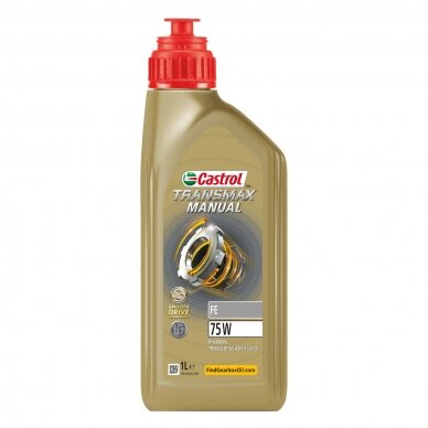 CASTROL TRANSMAX FE 75W rankinio diferencialo alyva – 1 l kanistras CASTROL TRANSMAX FE 75W rankinio diferencialo alyva – 1 l kanistras