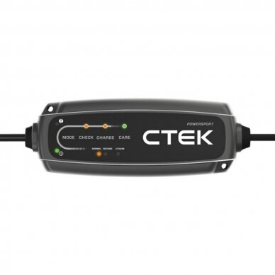 CTEK CT5 POWERSPORT įkroviklis 12 V – 2,3 A švino rūgšties ir ličio CTEK CT5 POWERSPORT įkroviklis 12 V – 2,3 A švino rūgšties ir ličio