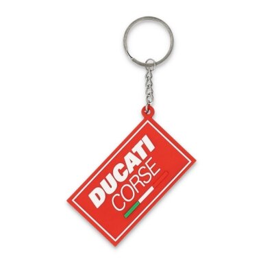 DUCATI Corse raudonas raktų pakabukas