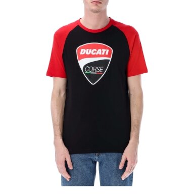 DUCATI Corse Team juoda marškinėliai vyrams