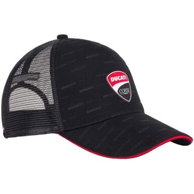DUCATI Corse Trucker kepuraitė juoda
