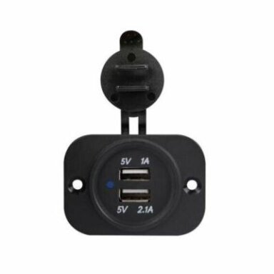 REDSPEC dviguba USB lizdas automobilio salonui 5V 1A + 5V 2.1A REDSPEC dviguba USB lizdas automobilio salonui 5V 1A + 5V 2.1A