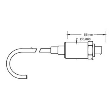 E-RACE Variohm alyvos/kuro slėgio jutiklis 10 bar