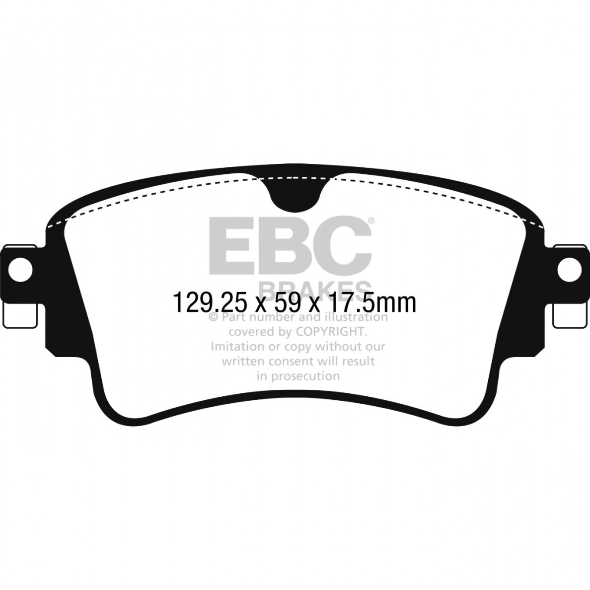 EBC Yellowstuff galinės stabdžių kaladėlės, skirtos Audi RS4 ir RS5 B9