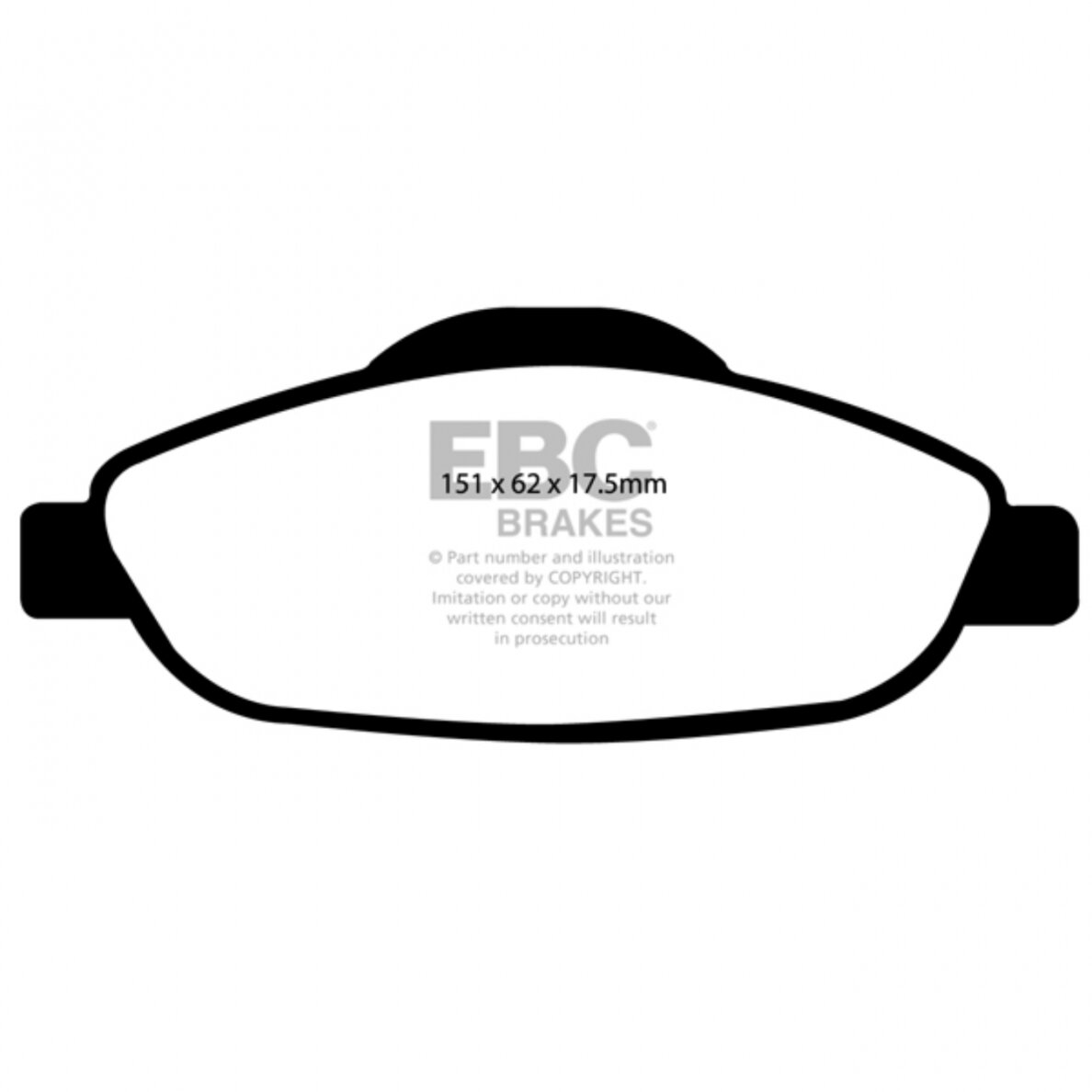 EBC Yellowstuff stabdžių trinkelės Peugeot 308 automobiliui