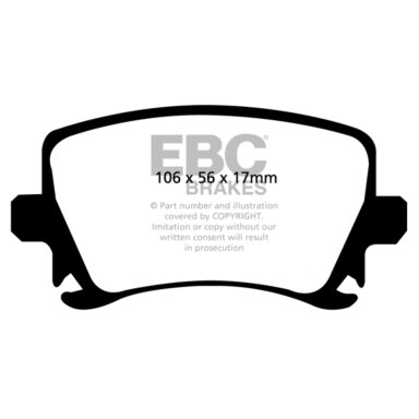 EBC Bluestuff NDX galinės stabdžių kaladėlės, skirtos Audi TTRS ir RS3