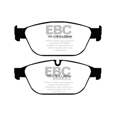 EBC Yellowstuff stabdžių trinkelės Audi SQ5 ir A8 automobiliams
