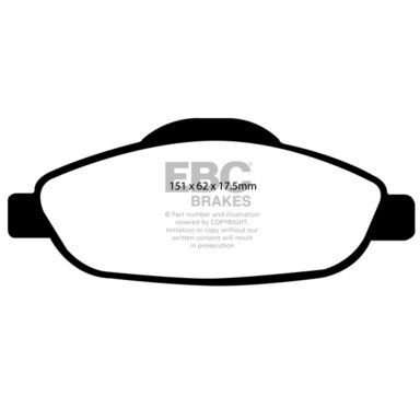 EBC Yellowstuff stabdžių trinkelės Peugeot 308 automobiliui