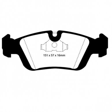 EBC BRAKES YELLOWSTUFF stabdžių trinkelės BMW E36 Z3 priekiniams stabdžiams 1 EBC BRAKES YELLOWSTUFF stabdžių trinkelės BMW E36 Z3 priekiniams stabdžiams 1