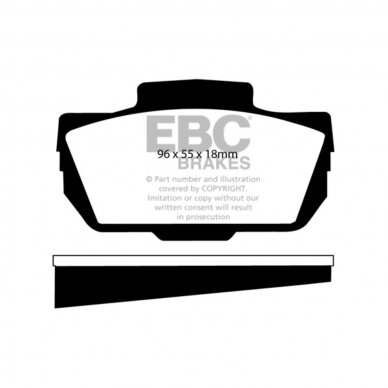 EBC Yellowstuff stabdžių trinkelės Honda Z600 EBC Yellowstuff stabdžių trinkelės Honda Z600