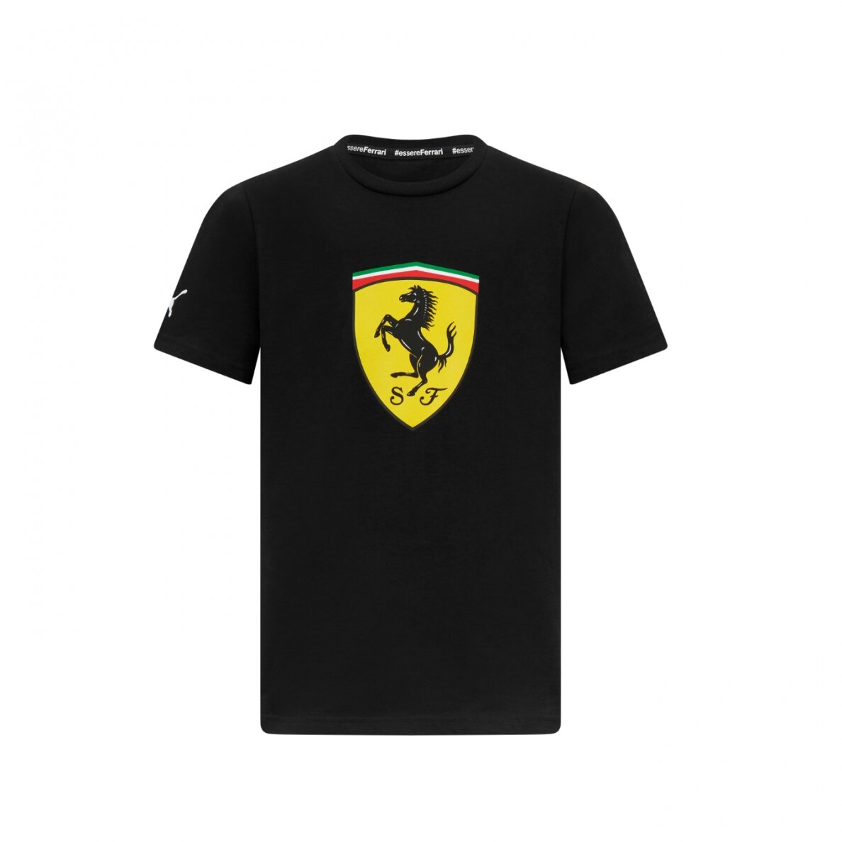 FERRARI Puma Logo juodi marškinėliai vaikams