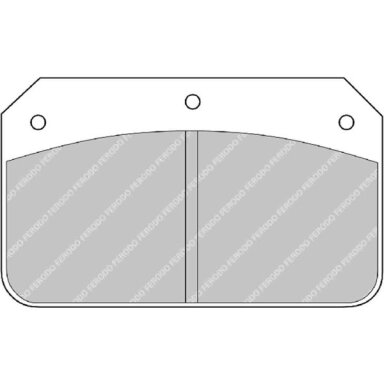 FERODO DS3000 stabdžių trinkelės, skirtos ALCON PNF0084X284 stabdžių kaladėlei