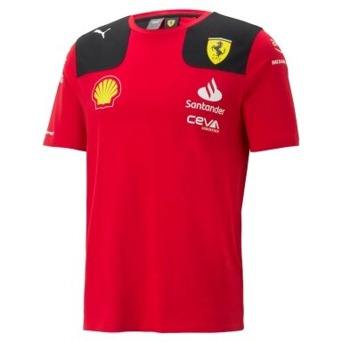 Raudona FERRARI F1 PUMA Team marškinėliai vyrams