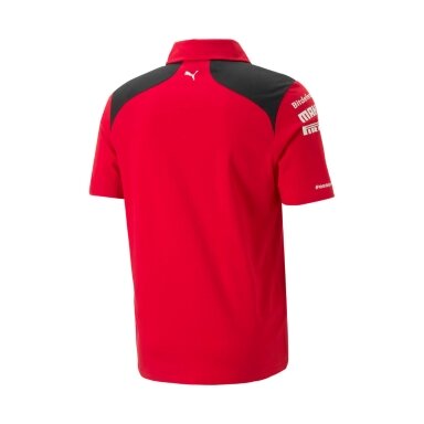 FERRARI F1 Puma Team raudoni polo marškinėliai vyrams