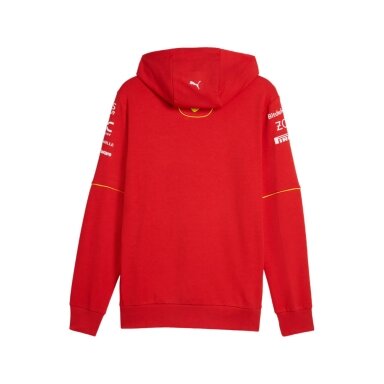 FERRARI F1 Team raudona vyriška džemperis su gobtuvu FER24_SWH_TEA