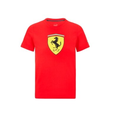 FERRARI logotipas 2021 dideli raudoni marškinėliai vyrams