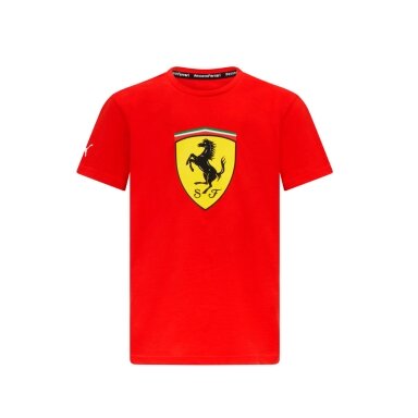 FERRARI Puma Logo raudoni marškinėliai vaikams
