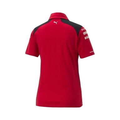 Raudona FERRARI PUMA Team polo marškinėliai moterims
