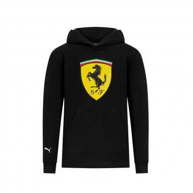 FERRARI F1 Puma juoda džemperis su logotipu vaikams FERRARI F1 Puma juoda džemperis su logotipu vaikams