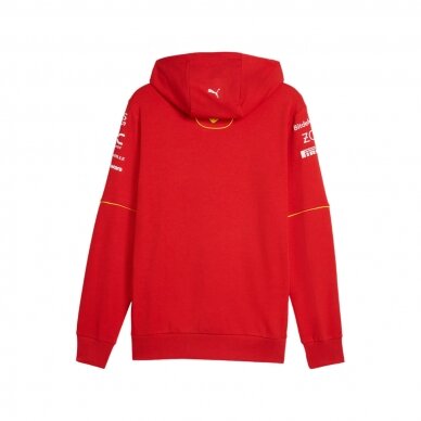 FERRARI F1 Team raudona vyriška džemperis su gobtuvu FER24_SWH_TEA 1