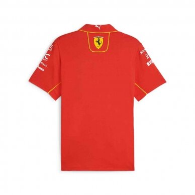 FERRARI F1 Team raudona polo marškinėliai vyrams FER24_PLH_TEA 1