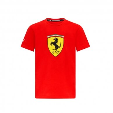 FERRARI Puma Logo raudoni marškinėliai vaikams