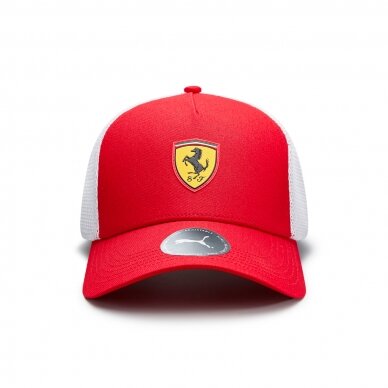 FERRARI Trucker kepurėlė raudona 2 FERRARI Trucker kepurėlė raudona 2