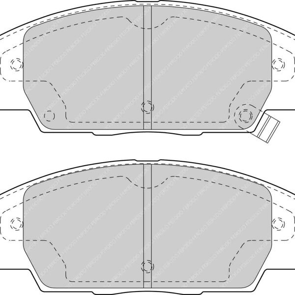 FERODO DS2500 stabdžių trinkelės HONDA Civic Type R arba S2000 priekiniams ratams 1 FERODO DS2500 stabdžių trinkelės HONDA Civic Type R arba S2000 priekiniams ratams 1