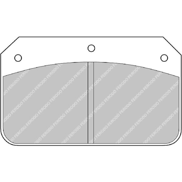 FERODO DS3000 stabdžių trinkelės, skirtos ALCON PNF0084X284 stabdžių kaladėlei 1