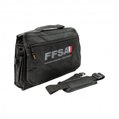 FFSA COMMISSAIRE logotipu papuošta rankinė FFSA COMMISSAIRE logotipu papuošta rankinė