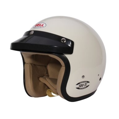FIA BELL 500-TX Vintage White Jet šalmas