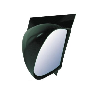 FIA F2000 anglies pluošto pusmėnulio formos galinio vaizdo veidrodis, skirtas RENAULT Clio 3 automobiliui.