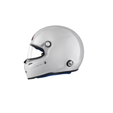 FIA viso veido šalmas STILO ST5F Composite White interjeras Mėlynas SNELL SA2020
