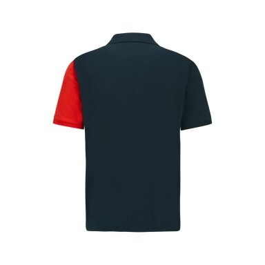FORMULA 1 Cut & Sew juodi polo marškinėliai vyrams