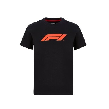 FORMULA ONE juodi marškinėliai vaikams