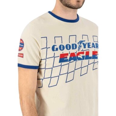GOODYEAR Lime Rock White marškinėliai vyrams