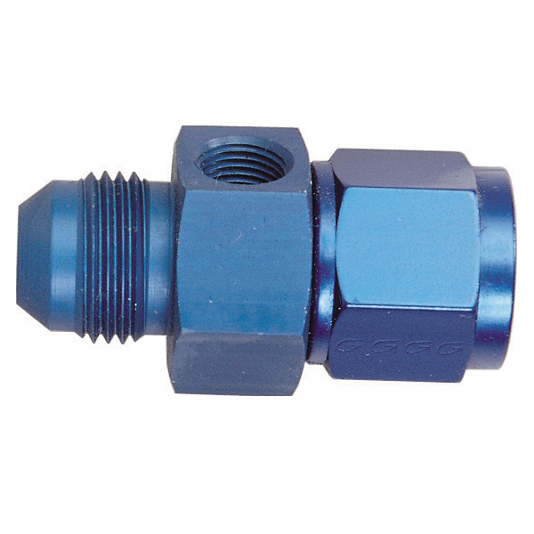 Té GOODRIDGE FP192 JIC vyriškas/moteriškas + 1 moteriškas 1/8NPT 9/16x18UNF