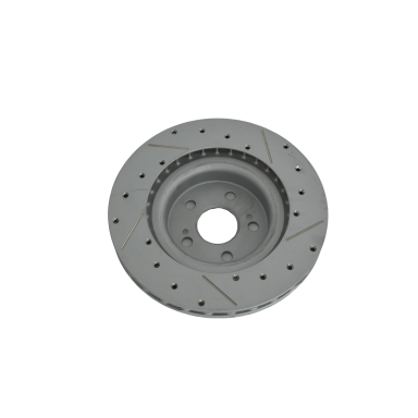 Grooved and drilled brake discs for CLIO III R.S and MEGANE II R.S.
