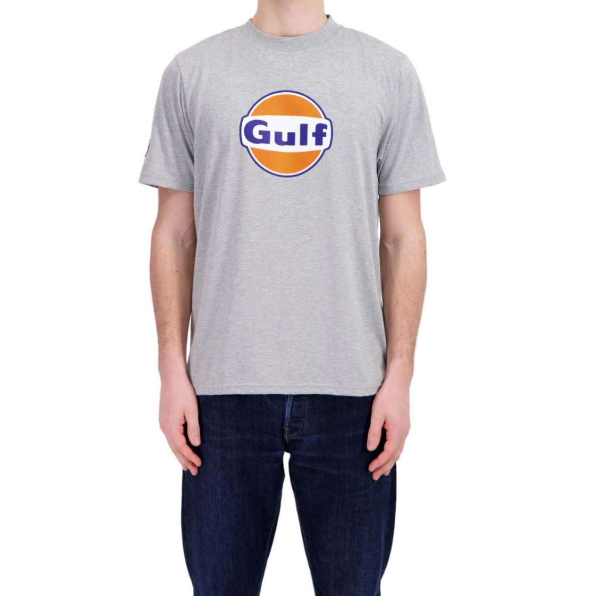 GULF logotipu puoštas pilkas marškinėliai vyrams GUF24_TSH_LOG GULF logotipu puoštas pilkas marškinėliai vyrams GUF24_TSH_LOG