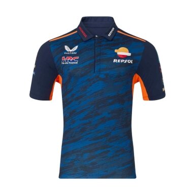 HONDA Castore Team Repsol mėlyna polo marškinėliai vyrams HON24_PLH_TEA