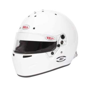 Bell RS7 uždaras šalmas FIA 8859-2024 SA2020 HANS baltas