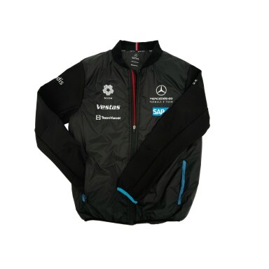 Juoda MERCEDES AMG Formula E Team softshell striukė vyrams