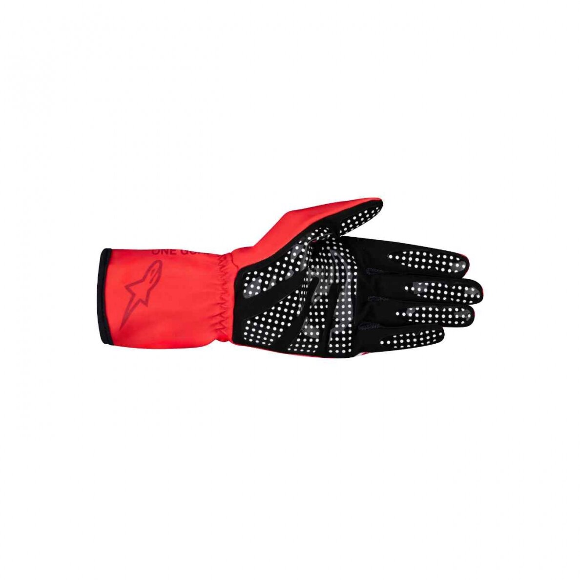ALPINESTARS TECH 1 K RACE V2 PURE Raudonos ir baltos spalvos vaikų kartingo pirštinės 1